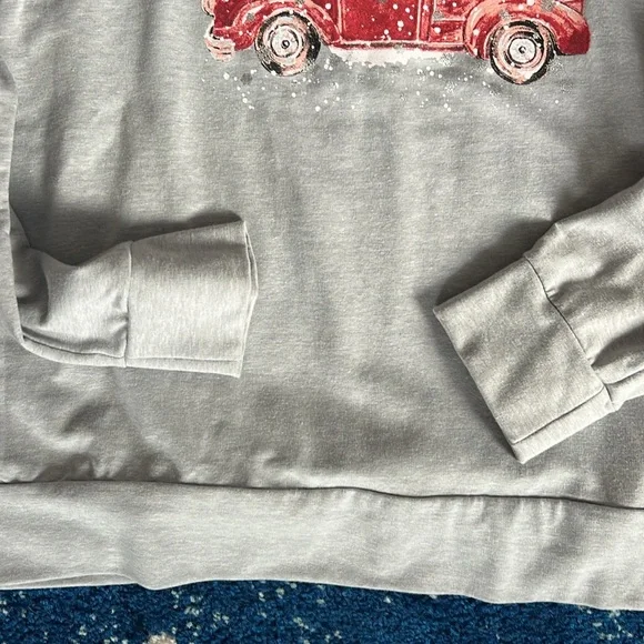 Vintage Christmas Truck cozy sweater - Picture 3 of 5